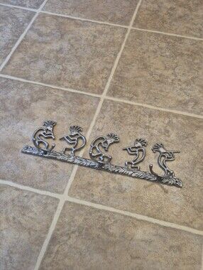 Metal Kokopelli Wall Hanger - Silver Home Wall Decor